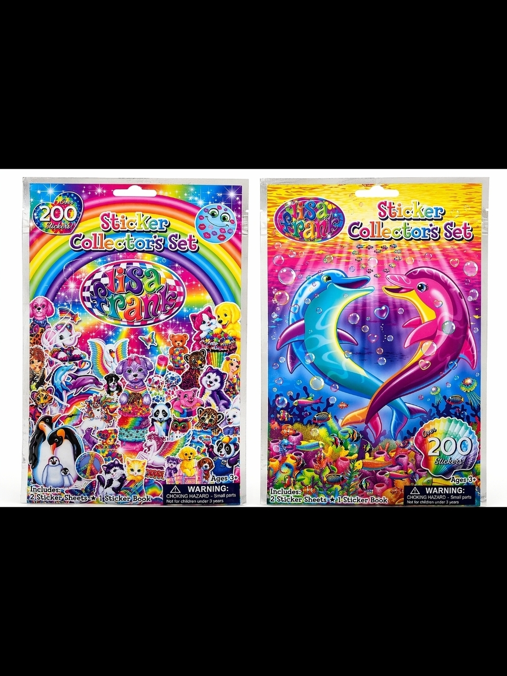 Lot of 2 Lisa Frank Sticker Collector’s Sets – Over 200 Stickers Each